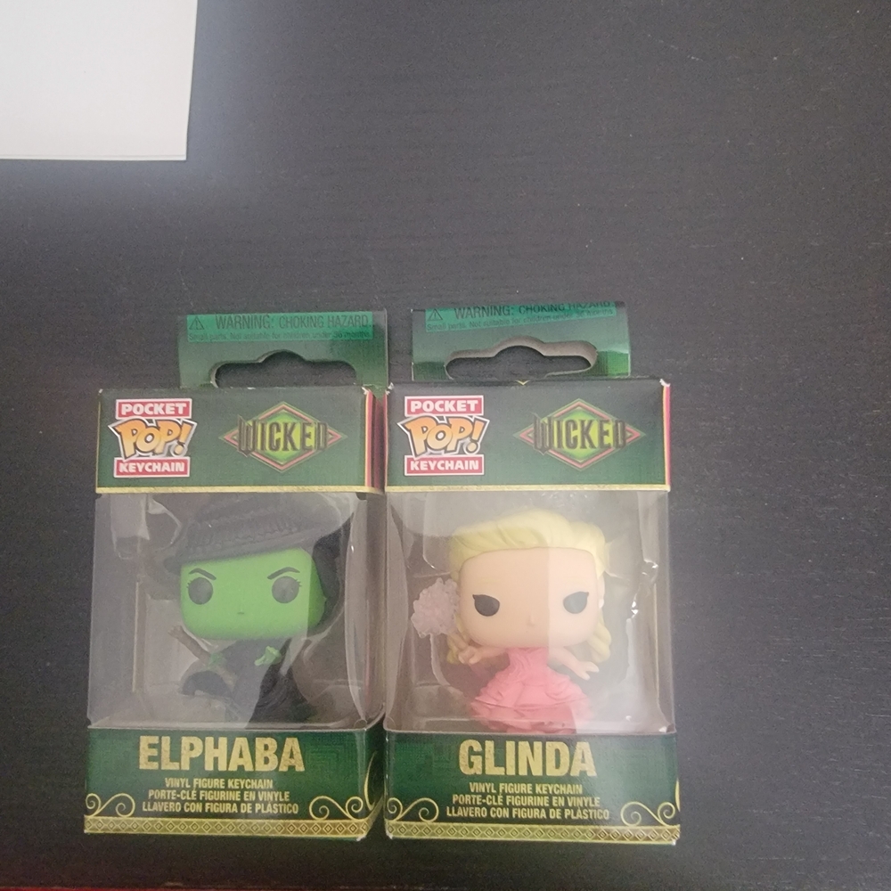 Funko Pocket Pop Keychain Set - Elphaba and Glinda